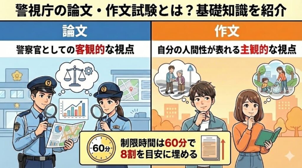 警視庁の論文・作文試験とは？知っておくべき基礎知識を紹介
