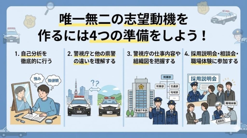 唯一無二の志望動機を作る事前準備