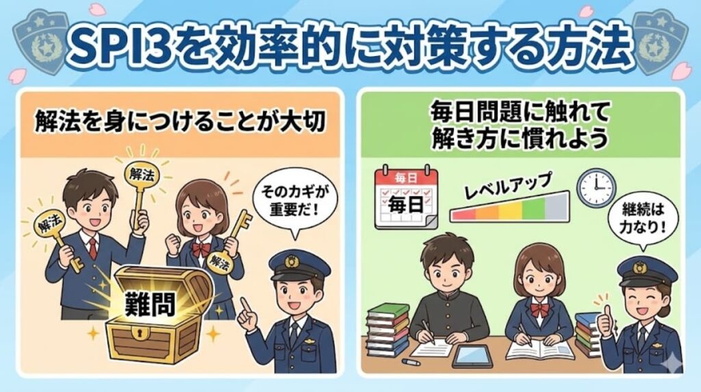 警視庁のSPI3を効率的に対策する方法