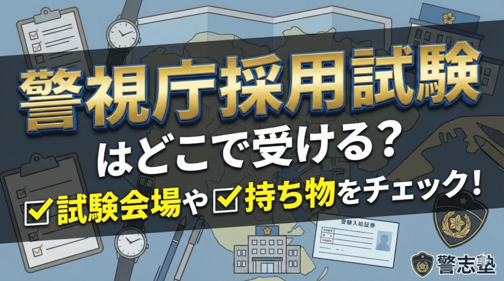 警視庁採用試験はどこで受ける？ 試験会場や持ち物・服装をチェック