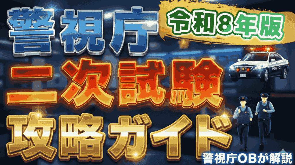 【令和8年版】警視庁の二次試験攻略ガイド｜試験概要や当日の流れ、倍率を解説