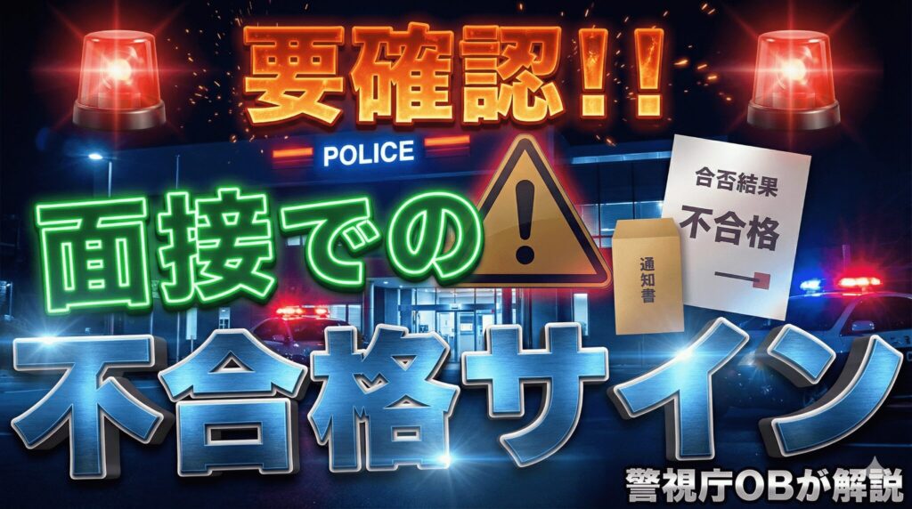 警察官採用試験の面接における不合格サインは？不合格サインが出た時や落ちた時の対処法も解説