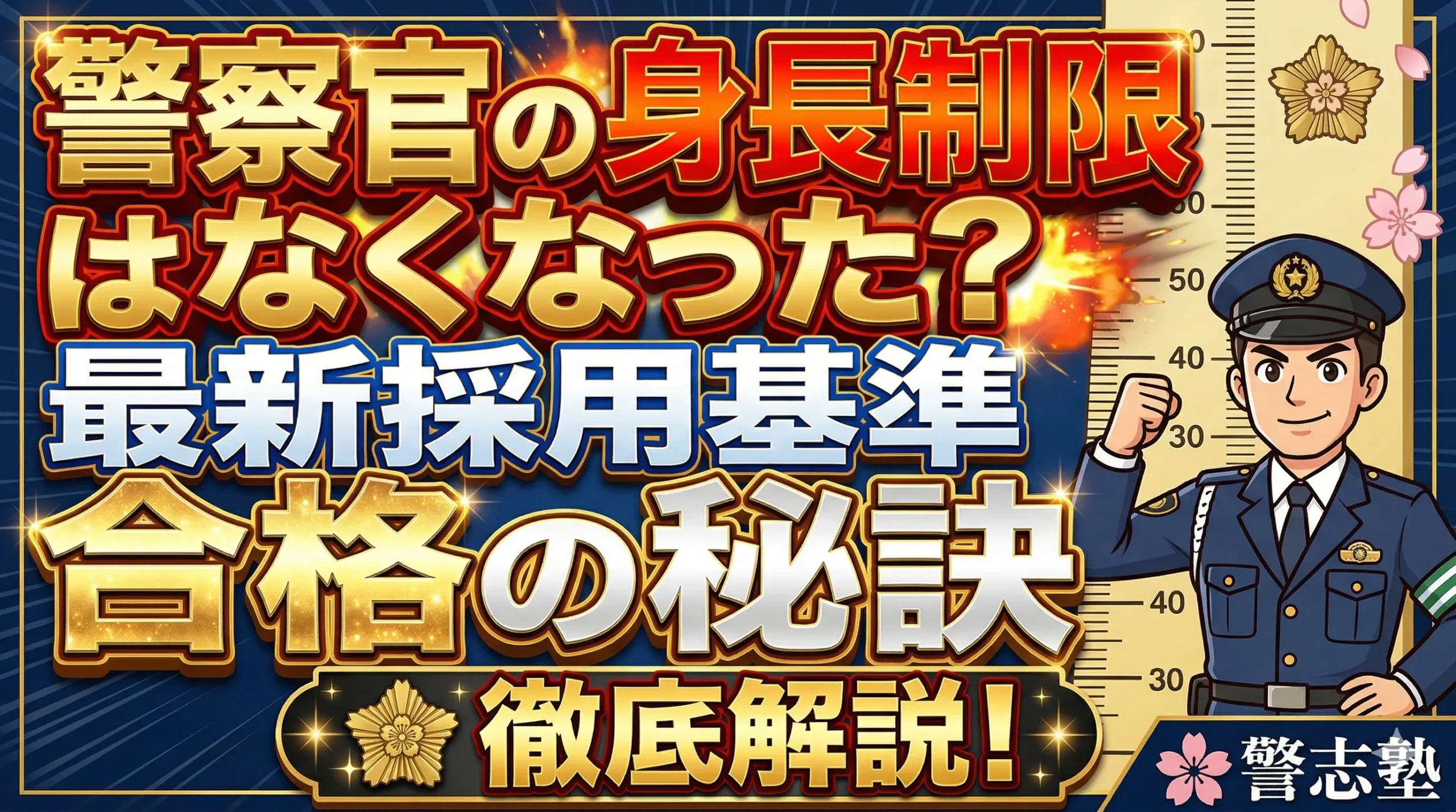 警察官の身長制限はなくなった？ 最新の採用基準と合格の秘訣を徹底解説
