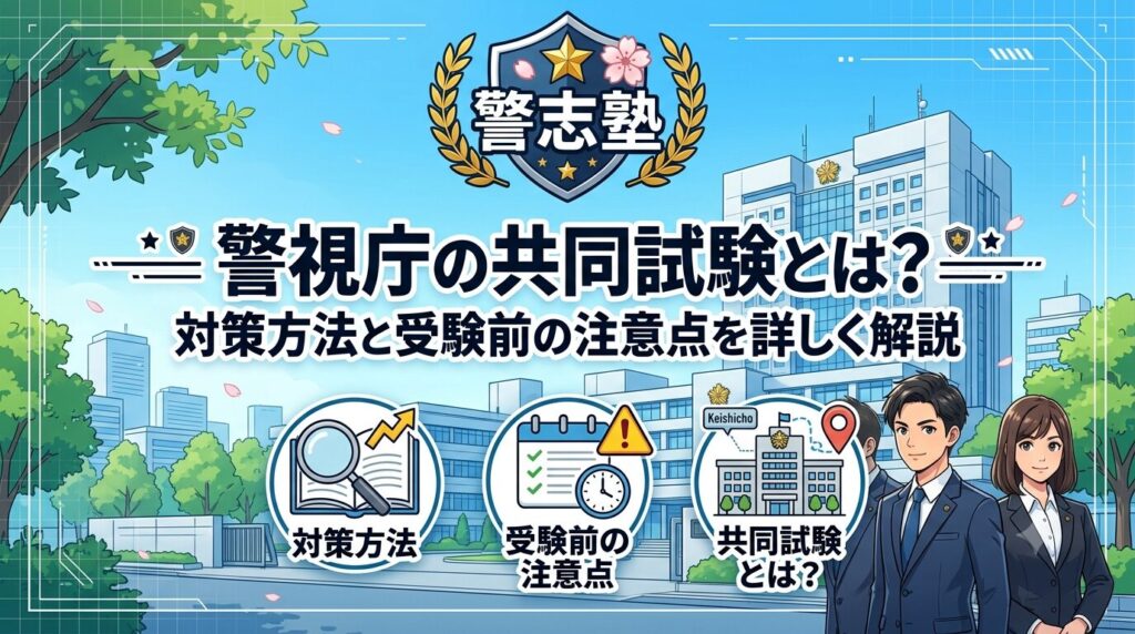 警視庁の共同試験とは？対策方法と受験前の注意点を詳しく解説