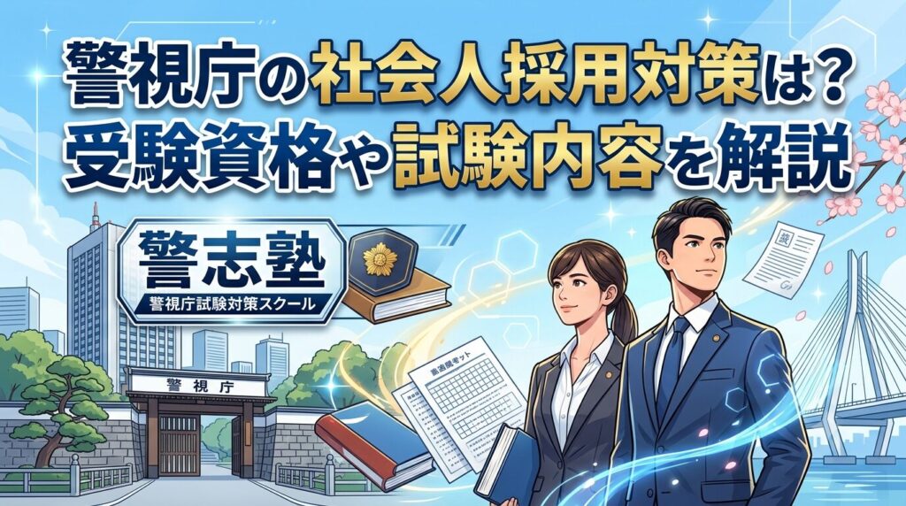 警視庁の社会人採用対策は？受験資格や試験内容を解説