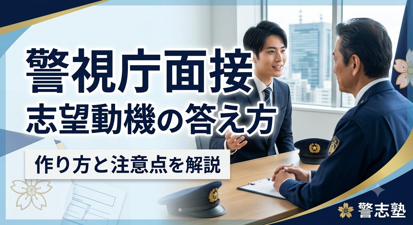 警視庁の面接で志望動機はどう答える？作り方と注意点を解説