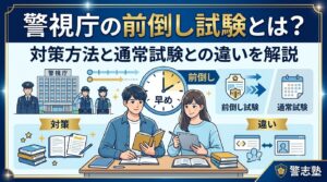 警視庁の前倒し試験とは?対策方法と通常試験との違いを解説