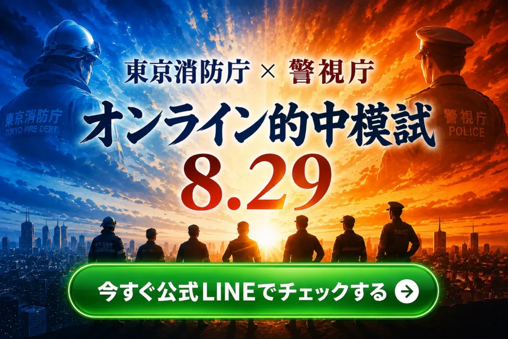 警視庁 オンライン的中模試 8月29日開催