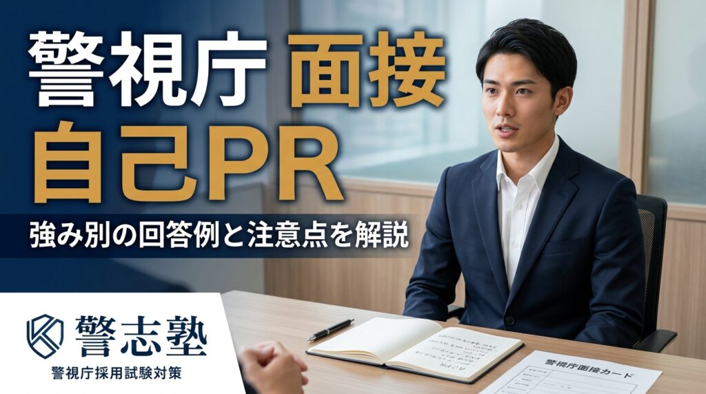 警視庁の面接で自己PRはどう答える？強み別の回答例と注意点を解説