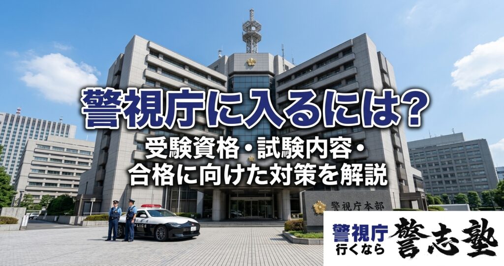 警視庁に入るには？受験資格・試験内容・合格に向けた対策を解説